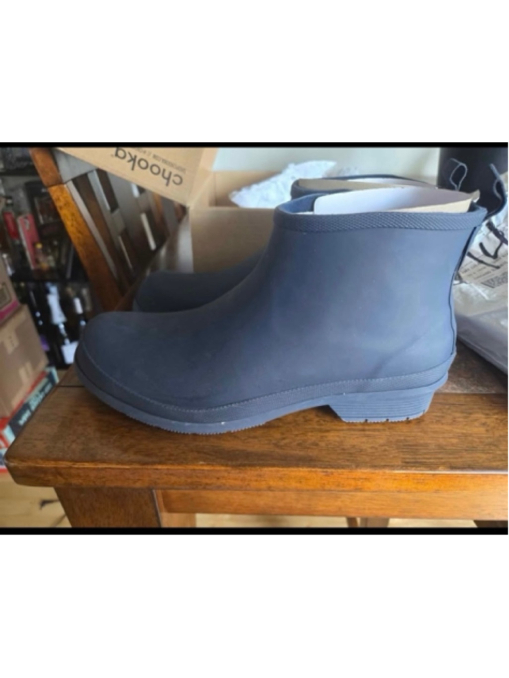 Women's Chooka Navy Chelsea Rain Boots Size 10